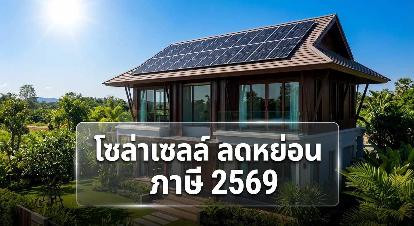 สรุปสิทธิประโยชน์ โซล่าเซลล์ ลดหย่อน ภาษี 2569 ติดตั้งกับเอนีเทค พิษณุโลก คุ้มค่าที่สุด